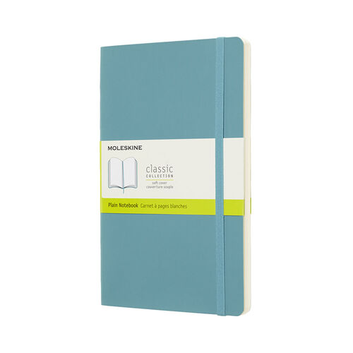 Moleskine Notebook Large Plain Soft Reef Blue